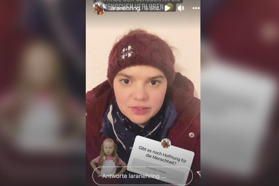 Bei Instagram meldete sich Lara verärgert bei ihren Followern.
