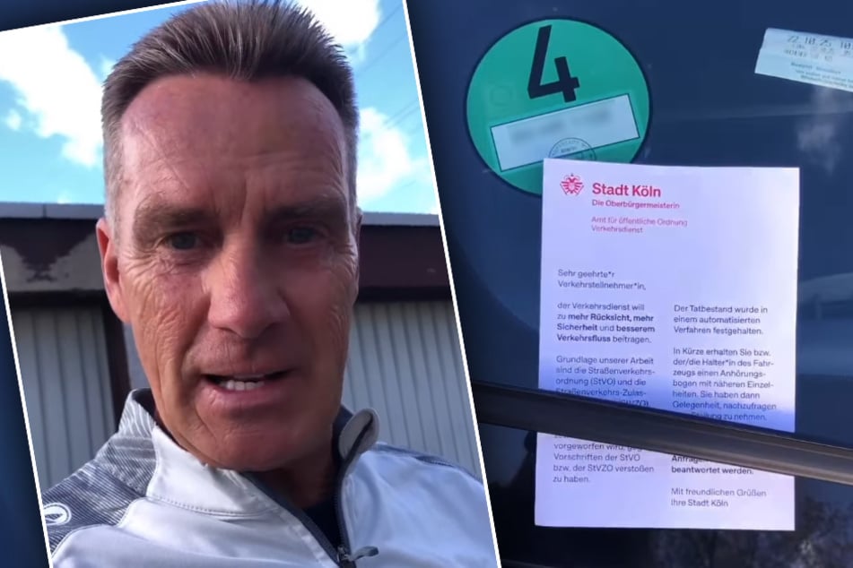 Jürgen Milski (61) kassierte von der Stadt Köln ein Knöllchen, obwohl er ein gültiges Parkticket gezogen und dieses gut sichtbar in die Windschutzscheibe seines Wagens gelegt hatte.