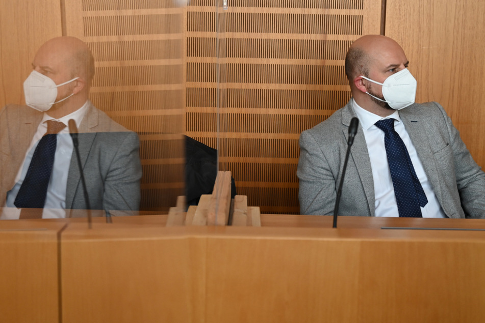 Stefan Räpple am Mittwoch vor Gericht.