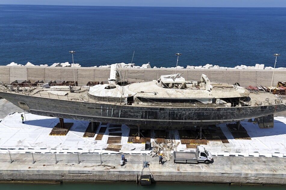 ... und an Land untersucht.