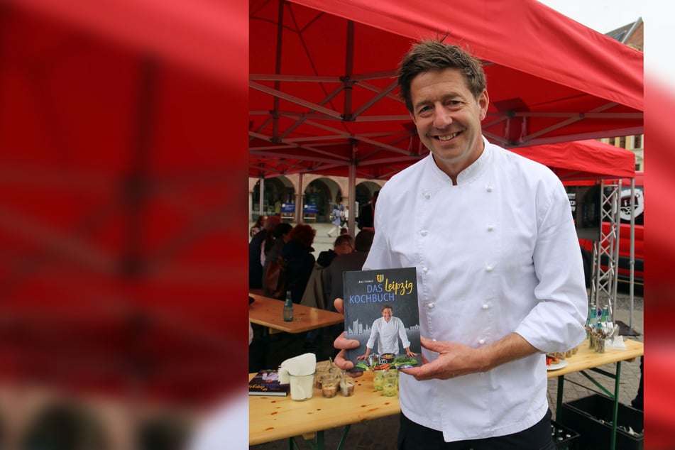 Jörg Färber (50) arbeitet als Feuerwehrmann in der Messestadt - Kochen gilt aber als seine Leidenschaft.