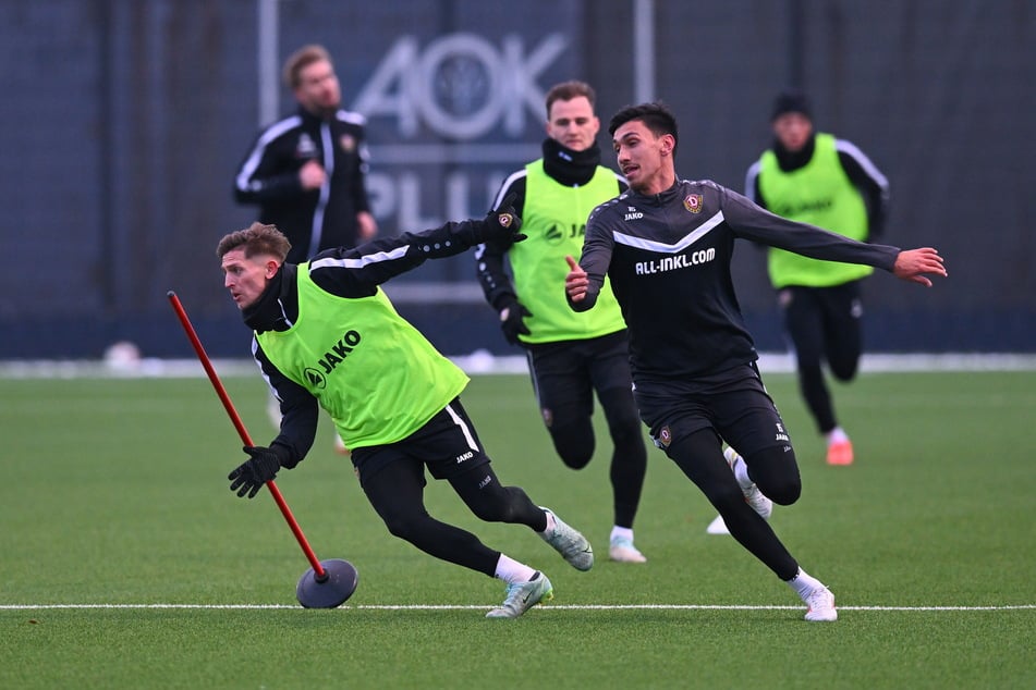 Die Verträge von Jan-Hendrik Marx (l.) und Claudio Kammerknecht (r.) wurden nicht verlängert, beide müssen Dynamo Dresden verlassen.