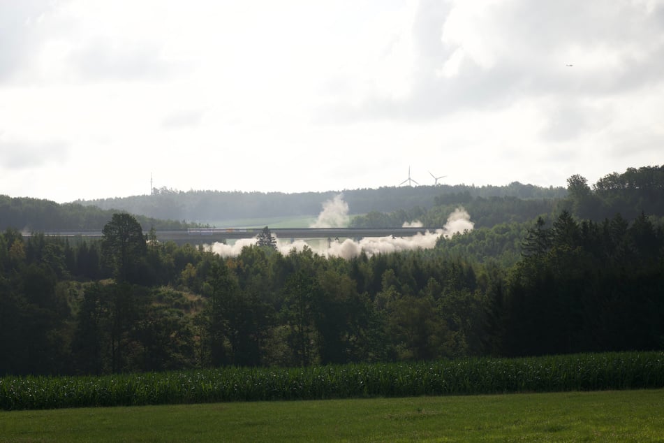 Die Explosion konnte aus weiter Ferne bestaunt werden.