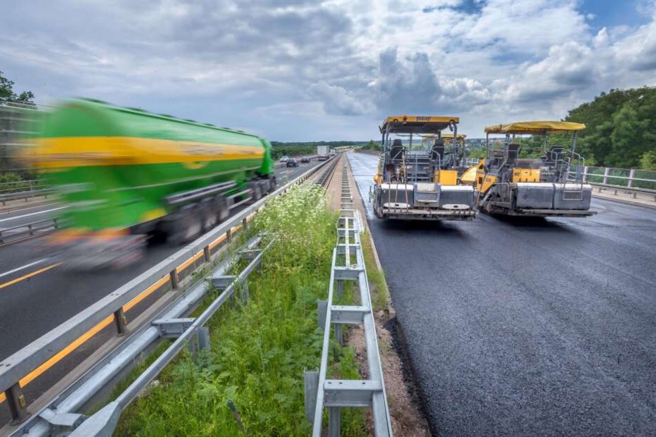 Auf der A4 und der A72 wird an zwei Anschlussstellen gebaut.