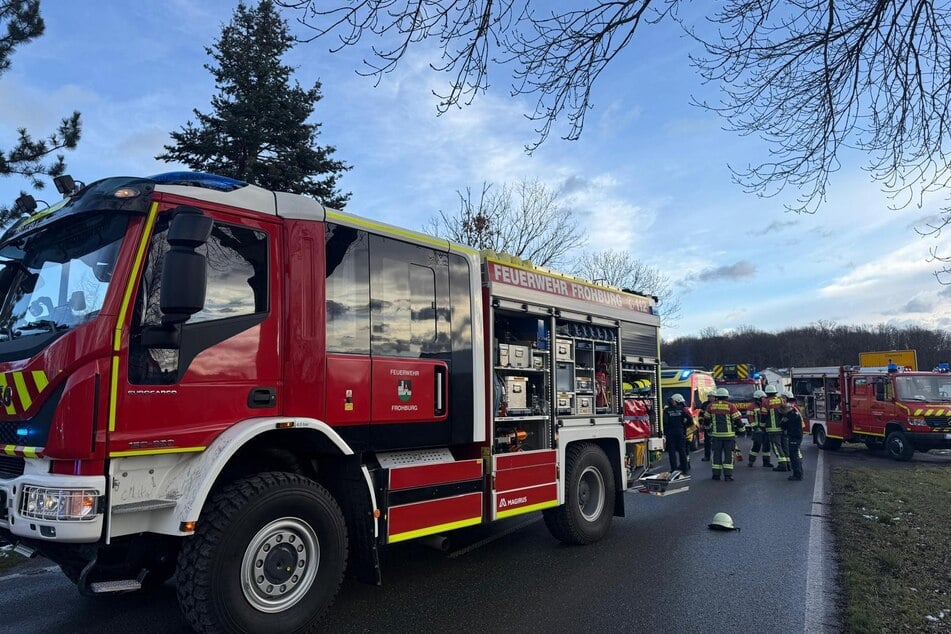 Die Freiwillige Feuerwehr Frohburg kam zum Einsatz.