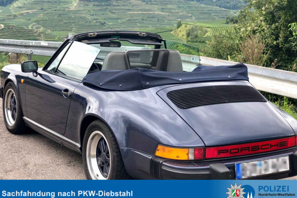 Die Polizei sucht Zeugen für diesen gestohlenen Porsche.