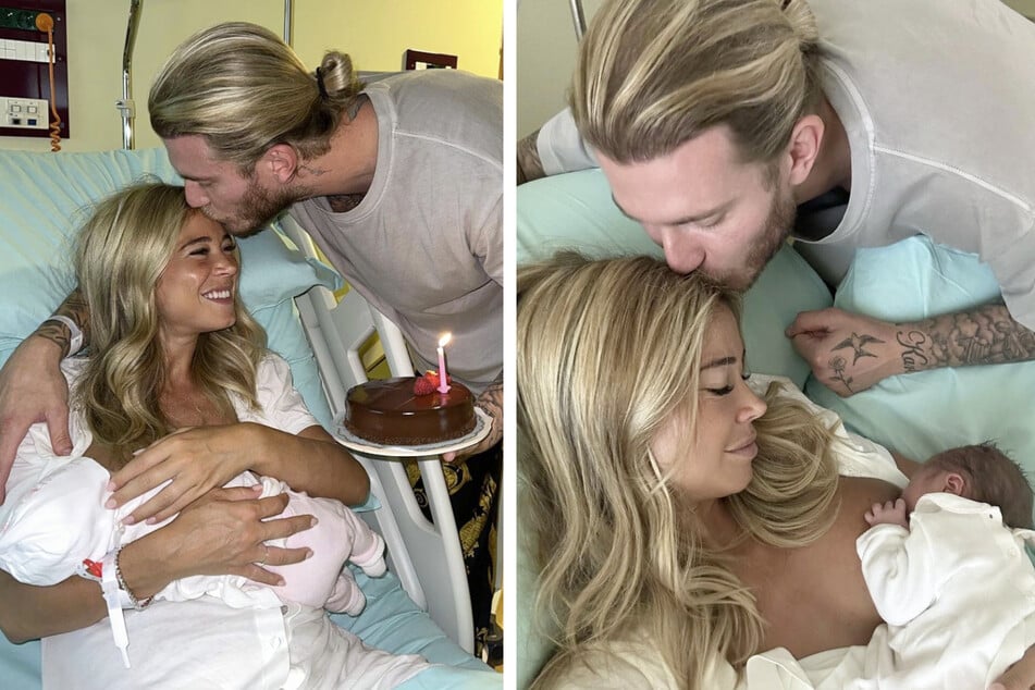 Loris Karius (30) und Diletta Leotta (32) sind am Mittwoch Eltern der kleinen Aria geworden.