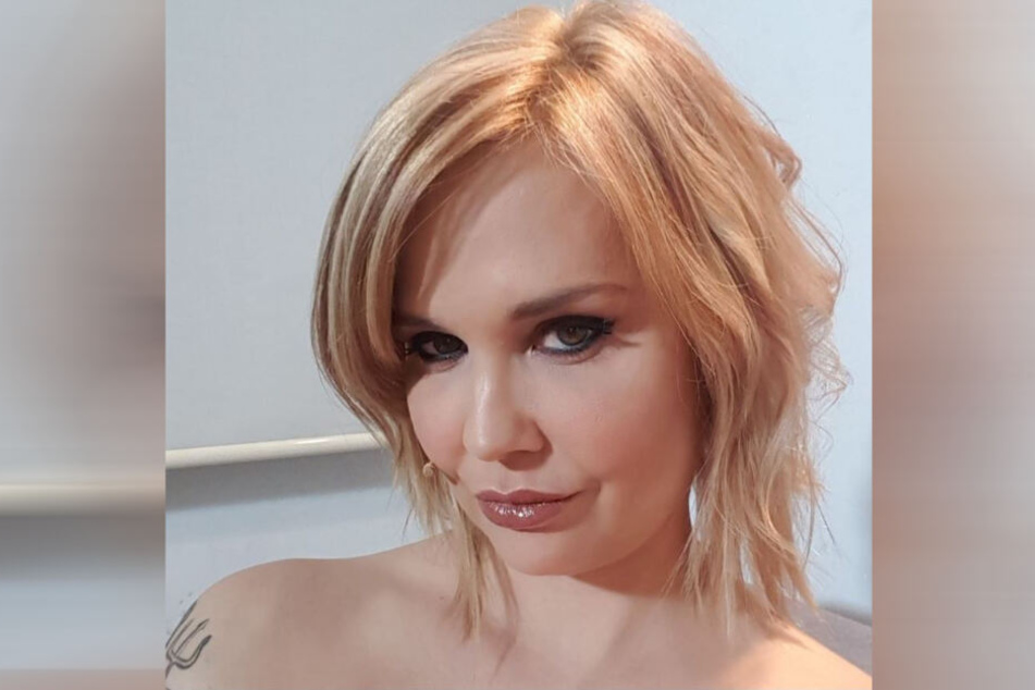 Die "Queen of Porn" auf einem Selfie.