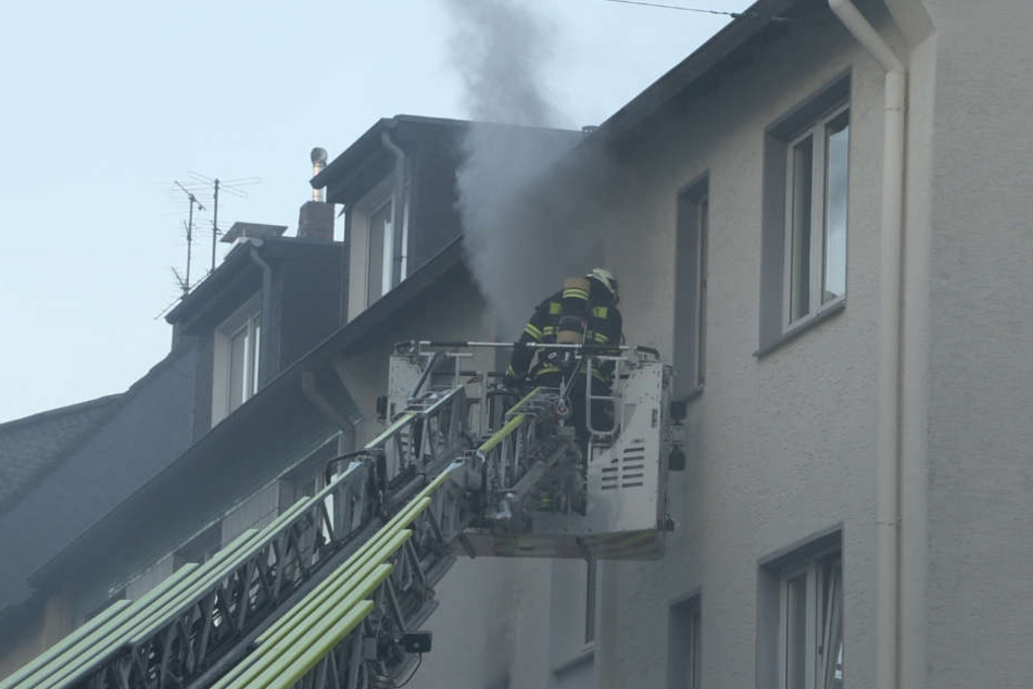 Das Feuer war im ersten Obergeschoss des Hauses ausgebrochen.