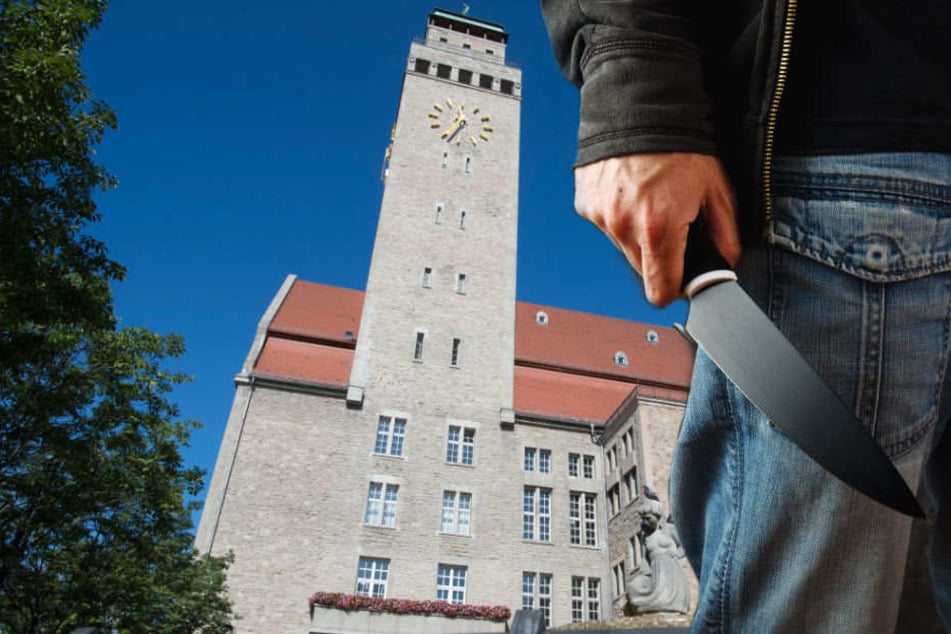 Ein Obdachloser hat vor zwei Jahren im Rathaus Neukölln um sich gestochen. (Symbolbild)