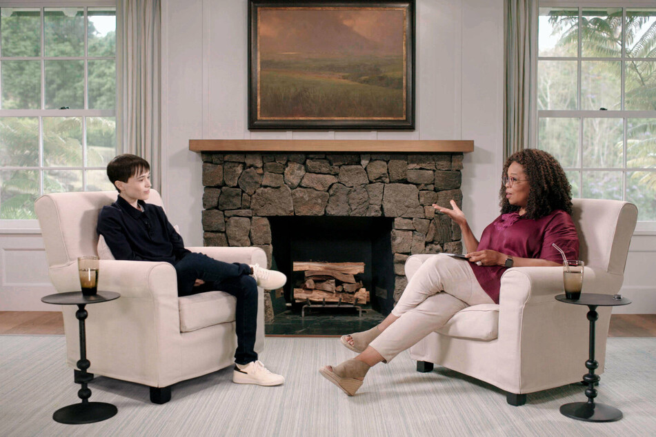 Elliot Page sat down with Oprah for an interview released Friday on Apple TV+.