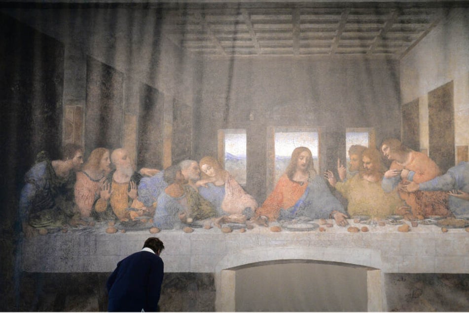Das "Abendmahl" von Leonardo da Vinci wird in der Kunsthalle Tübingen von Besuchern nachgestellt. (Archivbild)