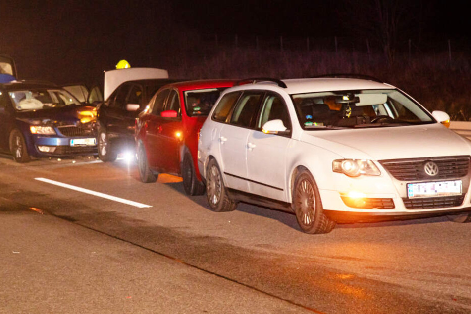 A4 Richtung Görlitz nach Unfall mit vier Autos zwei Stunden dicht!