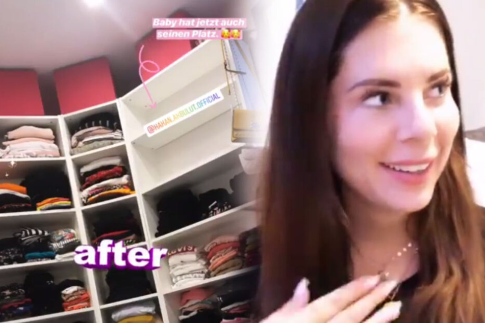 "Baby hat jetzt auch seinen Platz": Der aufgeräumte Schrank bietet nun auch Stauraum für Hakans Klamotten.