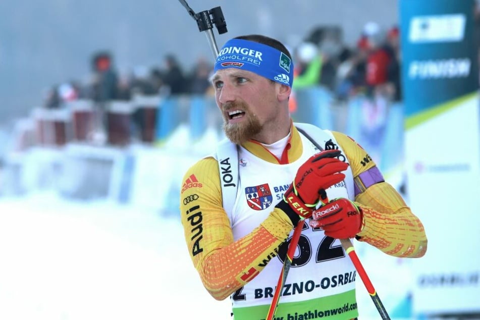 Erik Lesser beim IBU-Cup-Rennen in Osrblie.