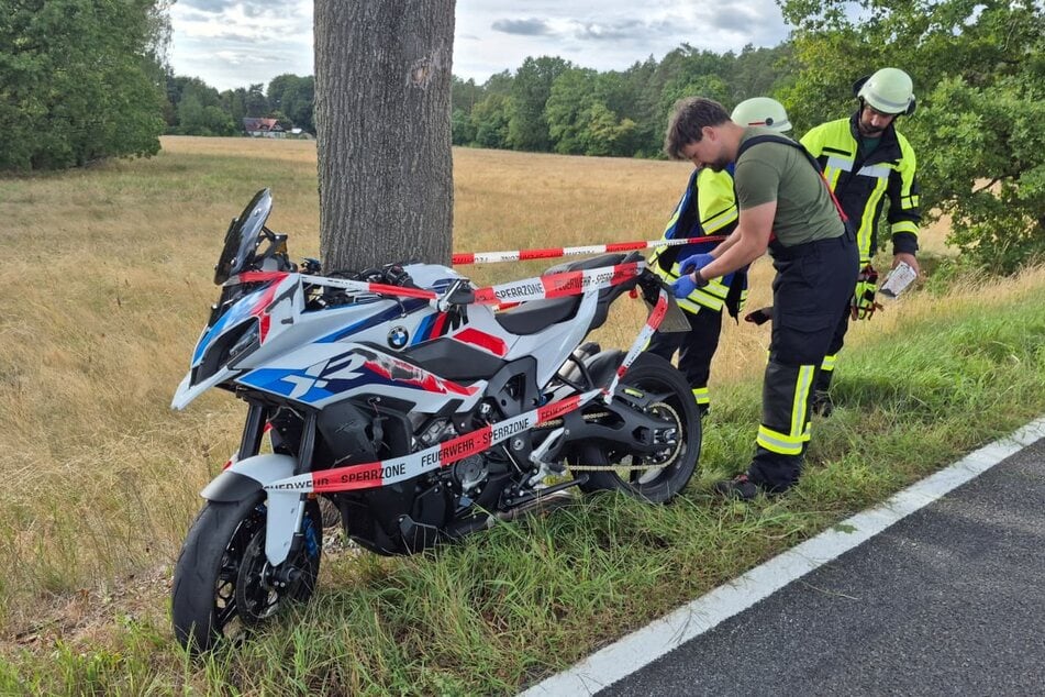 Das BMW-Bike wurde abgeschleppt.