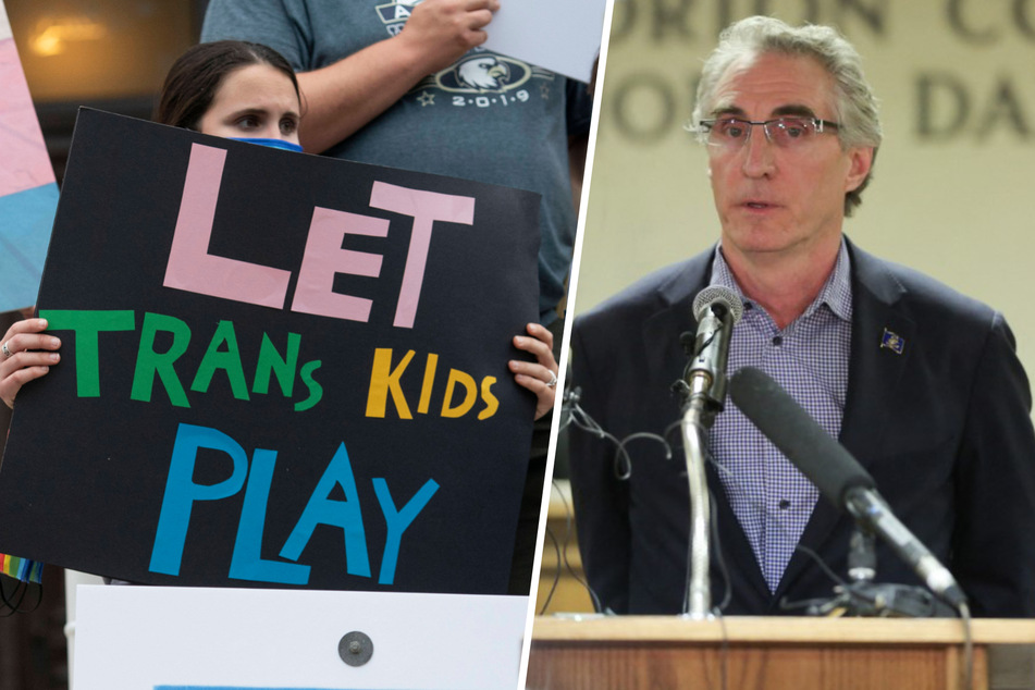 North Dakota Governor Doug Burgum (r.) has banned transgender athletes from kindergarten through college after declining to veto two Republican-sponsored bills.