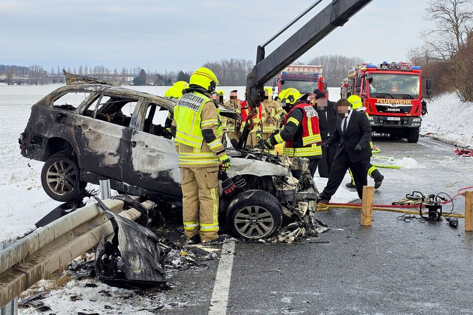 Bei dem Crash am 13. Januar in Hartmannsdorf starben die beiden Fahrer an der Unfallstelle.