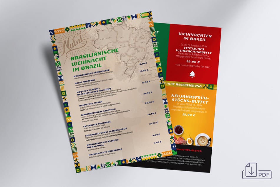 Mit einem Klick zur Menükarte.