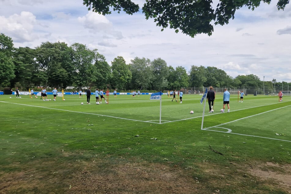 Hertha trainiert wieder.