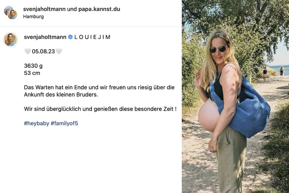 Bei Instagram berichtete Svenja Holtmann (35) von der Geburt ihres dritten Sohnes.