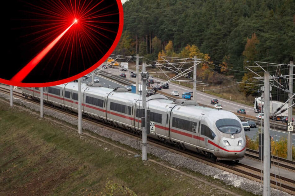 Bei Tempo 100 bemerkte der Lokführer den Laserstrahl. (Symbolbild)