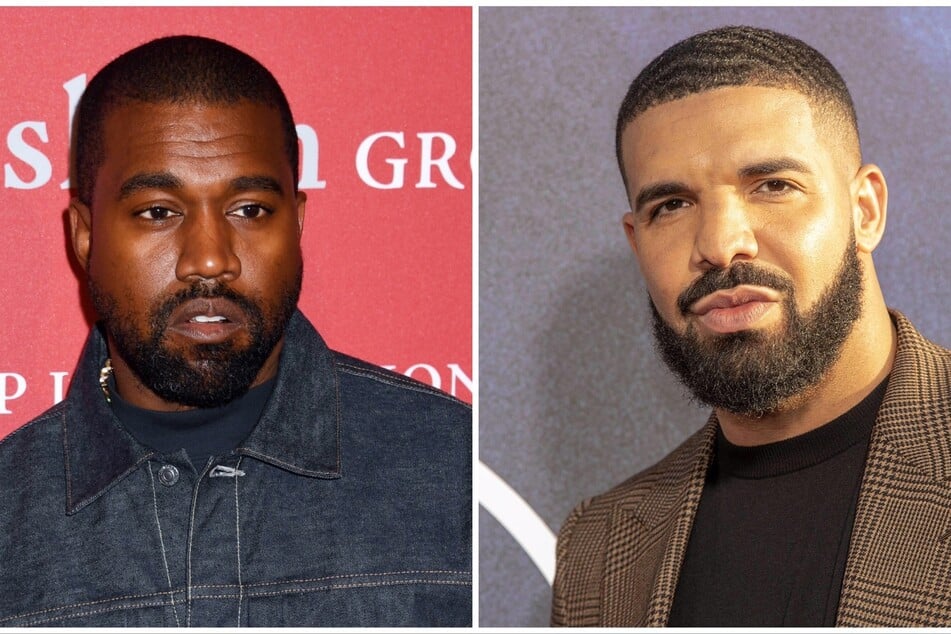 On Monday, a video of Kanye "Ye" West (l) was shared on social media where he states that he is ready to put his feud with Drake (r) to rest.