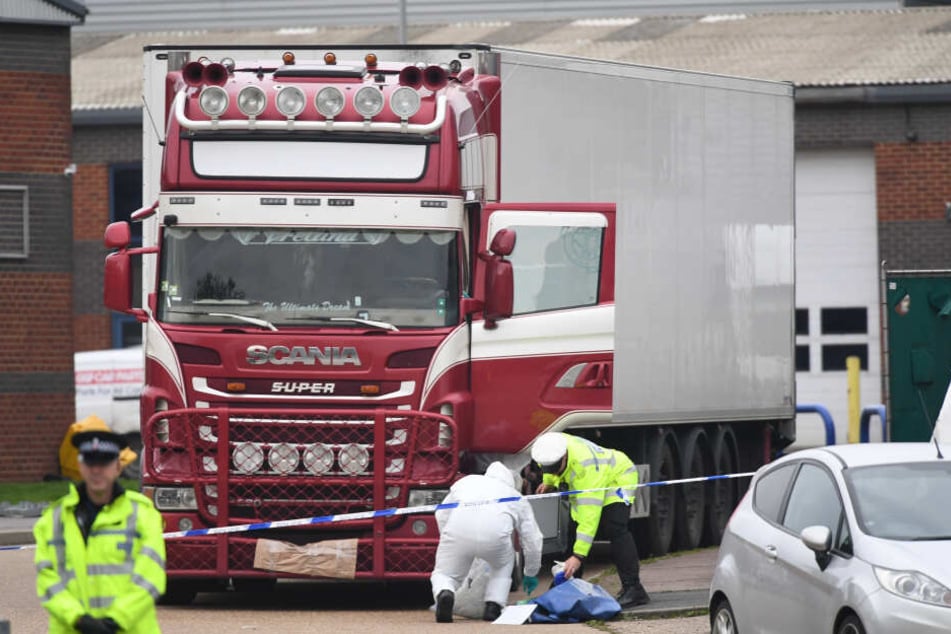 In diesem Lkw wurden 39 Leichen entdeckt.