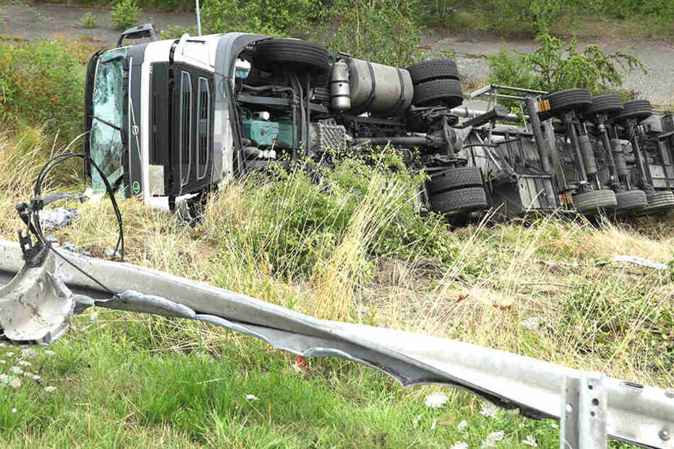 Der Trucker-Fahrer kam zur Behandlung ins Krankenhaus.