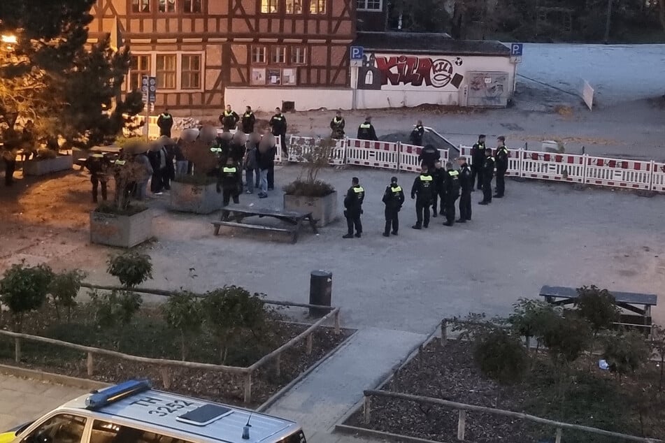 Zahlreiche Polizisten waren im Einsatz.