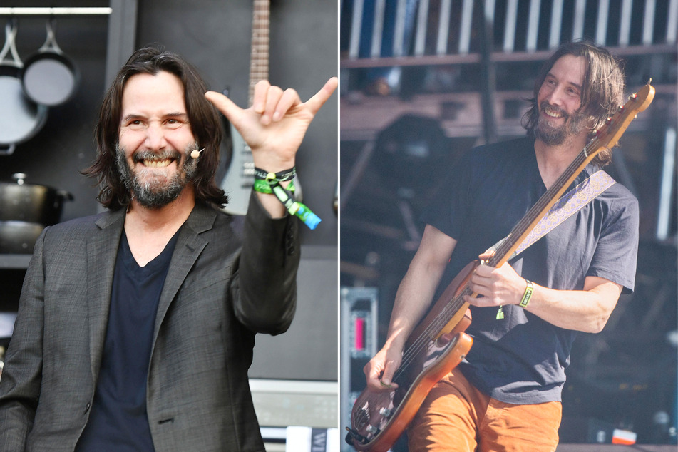 Keanu Reeves rocks out and reunites with Dogstar at BottleRock