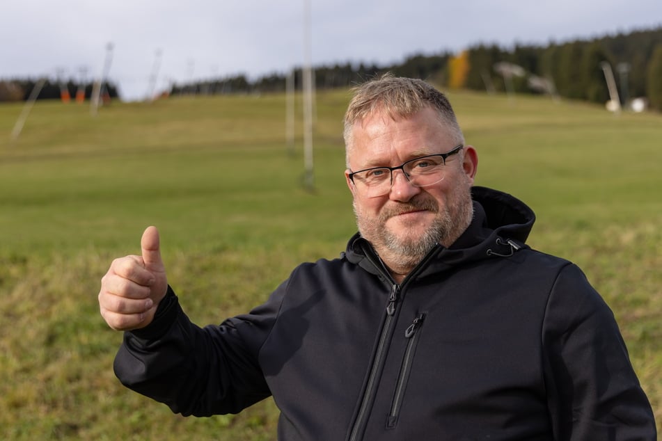 Schwebebahn-Chef René Lötzsch (51) freut sich auf das Rennen Mensch gegen Maschine.