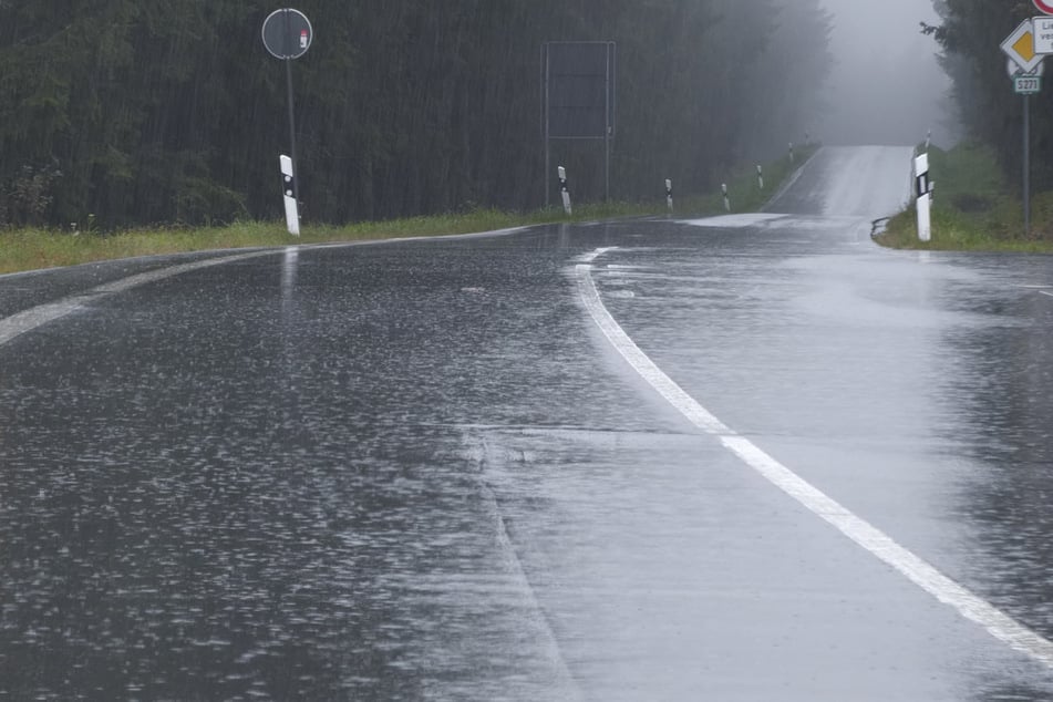 Am Wochenende regnete es im Erzgebirge heftig.