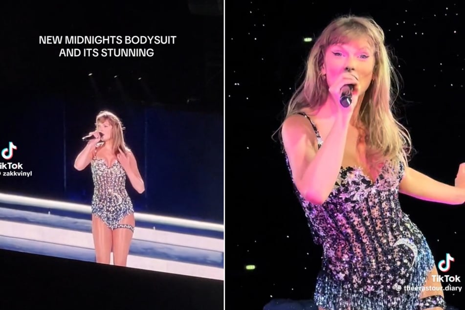 Taylor Swift has debuted a brand-new Midnights era bodysuit on The Eras Tour, sparking renewed theories about her music plans.