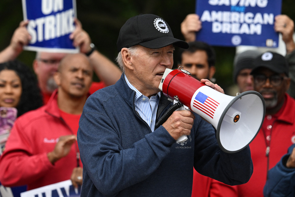Joe Biden became the first sitting president to join a picket line when he supported UAW workers on strike last September.