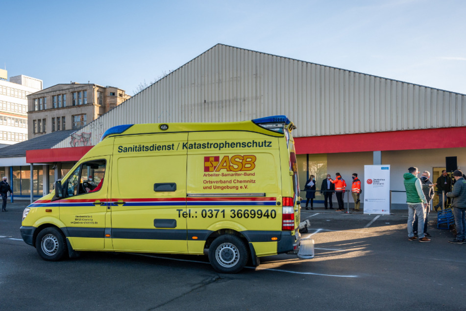 Ab Montag offen: Das Impfzentrum in Chemnitz. Termine gibt's ebenfalls erst ab Montag.