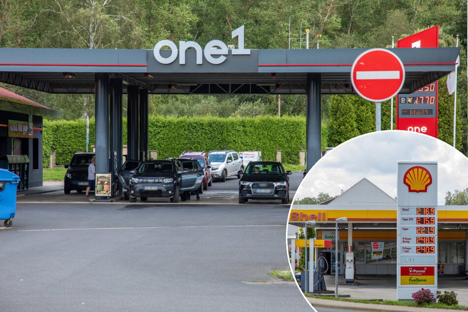 Auch ohne Sprit-Deckel: Lange Schlangen an der einen Tankstelle, gähnende Leere an der anderen
