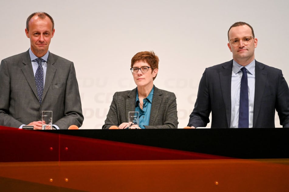 (V.li.) Merz, Kramp-Karrenbauer und Spahn werden in Seebach erwartet.