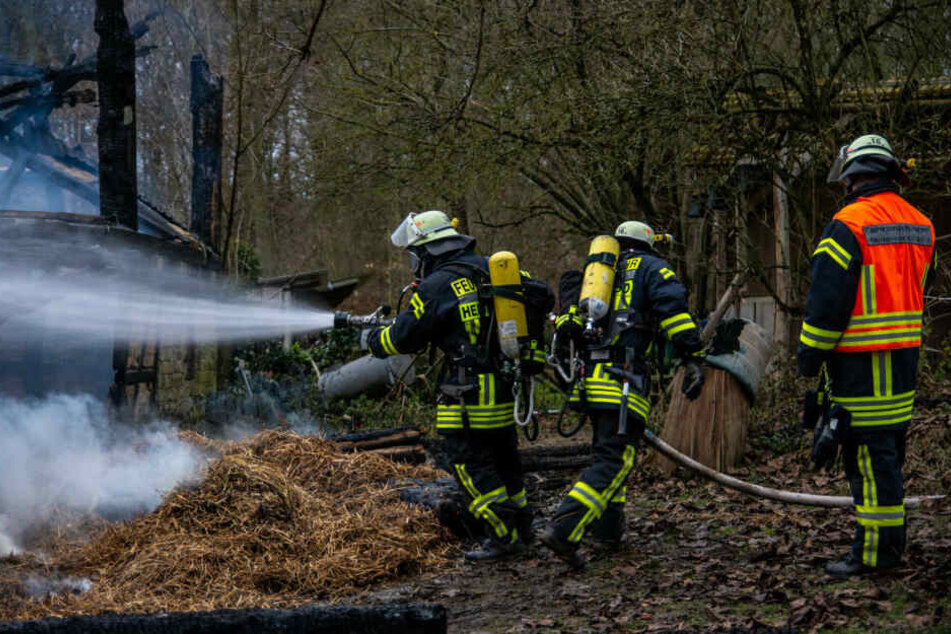 Die Feuerwehr konnte schließlich die weitere Ausbreitung des Feuers verhindern.