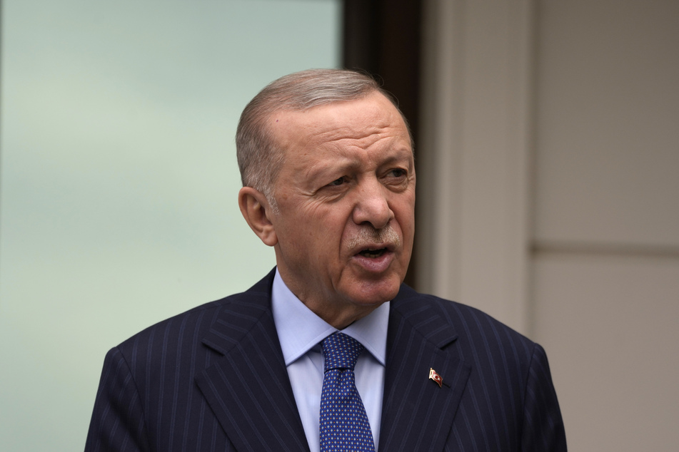 Der türkische Präsident, Recep Tayyip Erdogan (70).