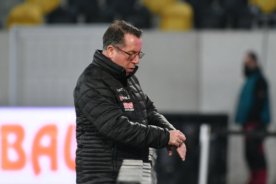 Dynamo-Trainer Markus Kauczinski war streckenweise nicht zufrieden mit dem Spiel.