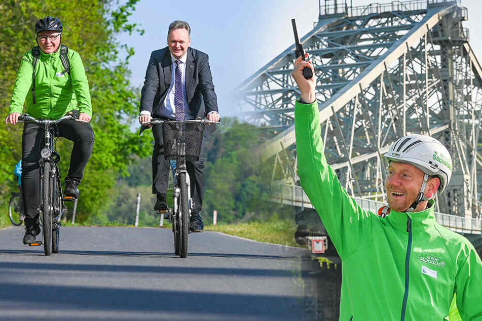 Dresden: Kretschmer gibt Startschuss: Aktion "mit dem Rad zur Arbeit" eröffnet