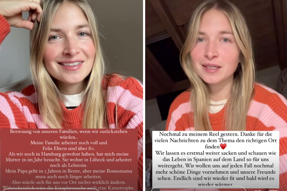 Die Influencerin teilt ihre Sorgen auf Instagram.