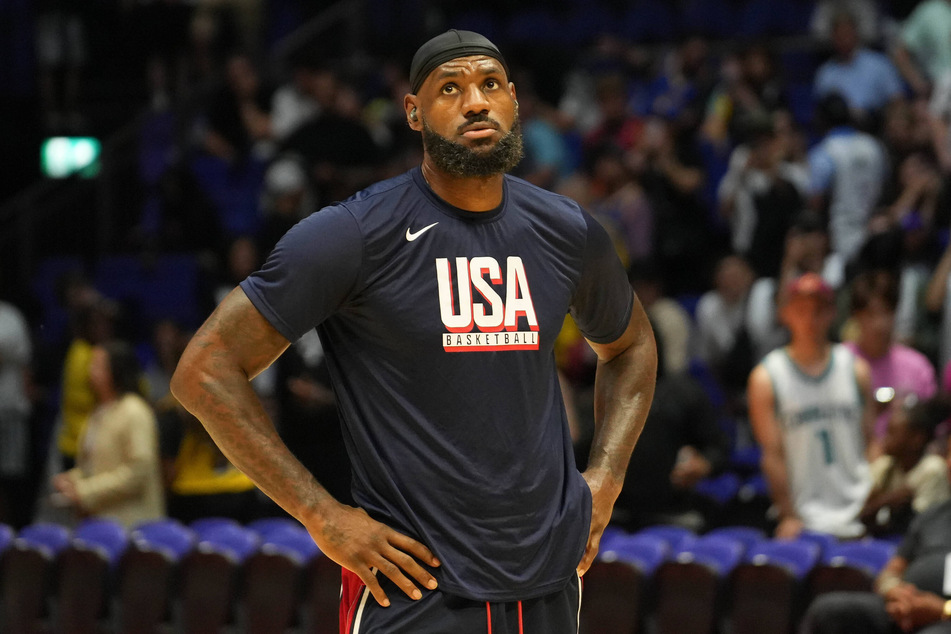 LeBron James carried Team USA to victory against South Sudan during a friendly game in London, UK, ahead of the 2024 Paris Olympics.