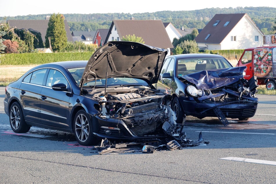 Crash auf dem Chemnitzer Südring: Zwei Verletzte