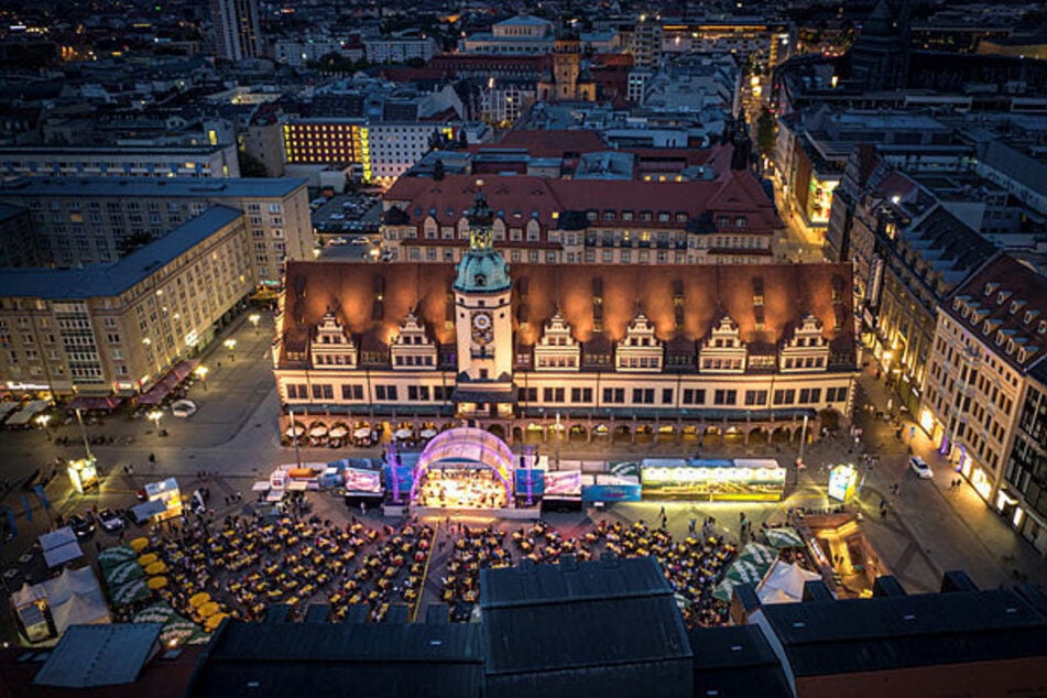 Der Marktplatz verwandelt sich in eine Open-Air-Bühne. (Archivbild)