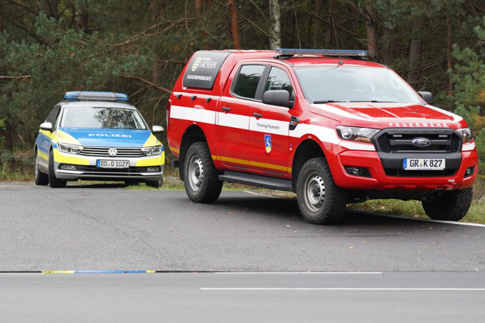 Polizei und Feuerwehr vor Ort.