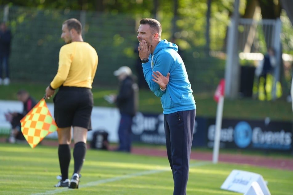 CFC-Trainer Benjamin Duda (36) verpasste mit seiner Mannschaft in Greifswald erneut den Sieg.