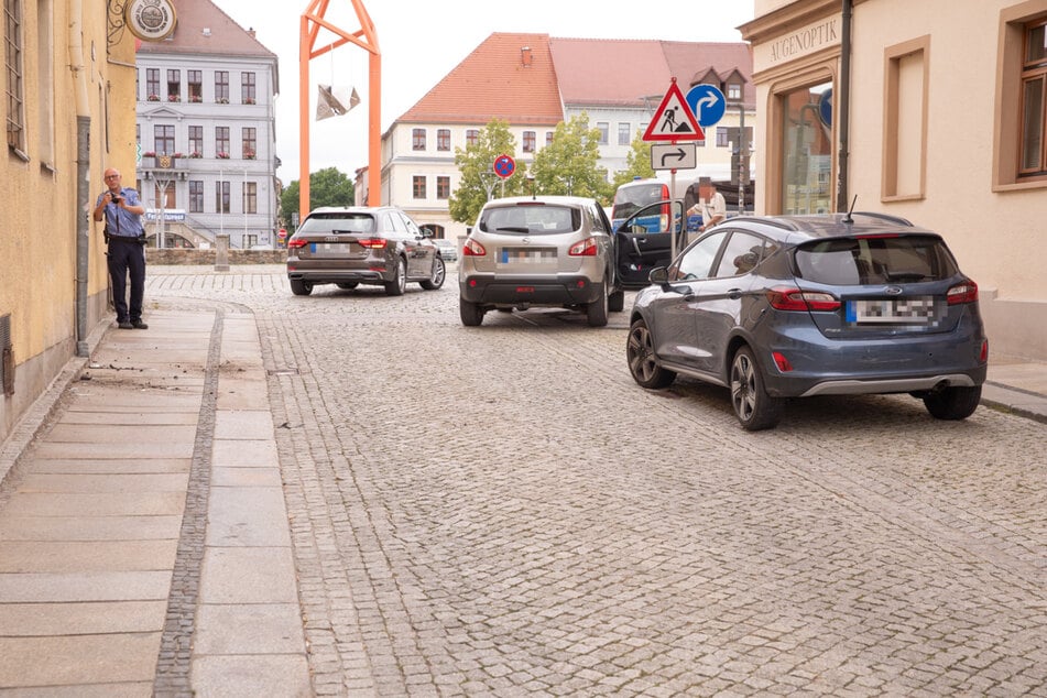 Die Polizei nahm den Unfall auf.