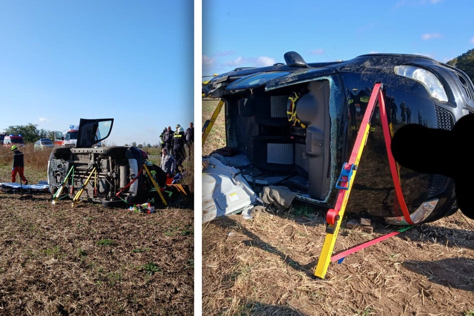 Ein Suzuki ist in der Altmark von der Straße abgekommen und hat sich überschlagen.